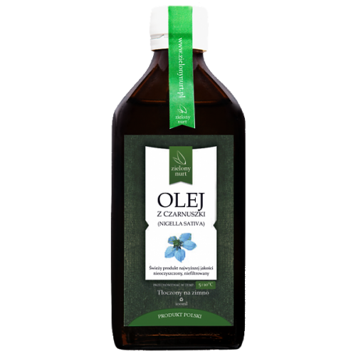 Olej z czarnuszki tłoczony na zimno 500 ml